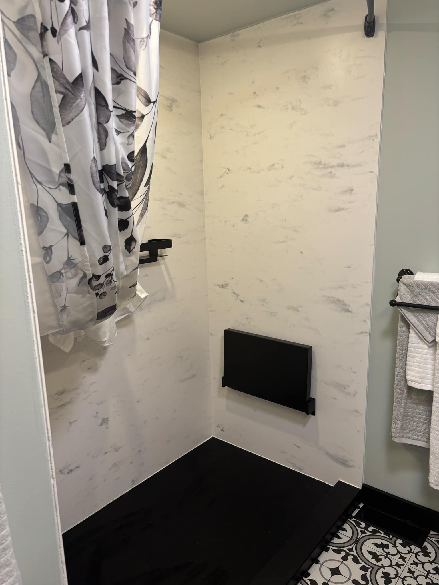 Modern bathroom remodel Cortland OH - Custom bathroom design